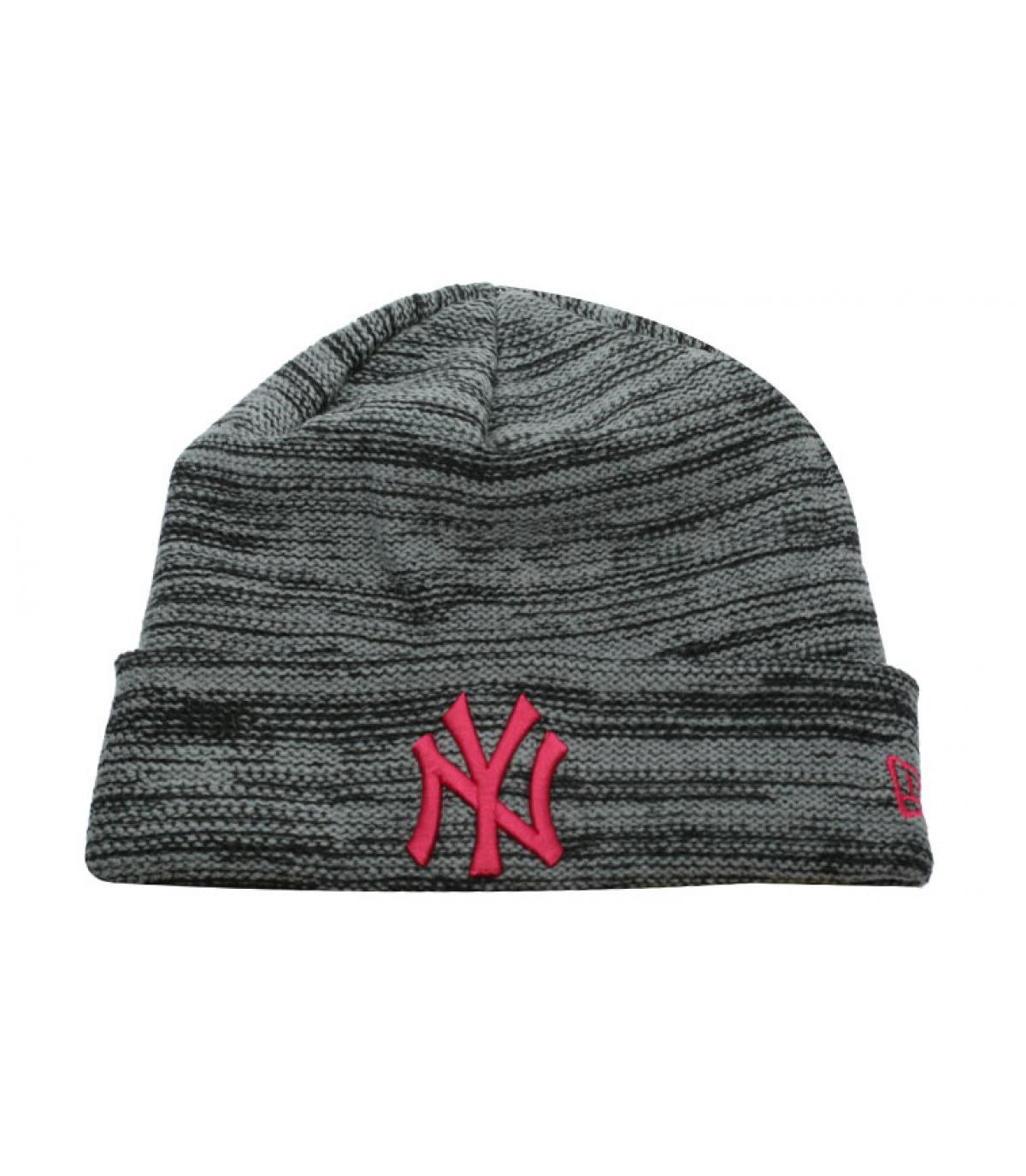 Wmns NY Marl Knit gray beetroot New Era Wmns NY Marl Knit gray beetroot New Era